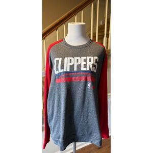 Adidas LA Clippers NBA Climawarm Long Sleeve Crewneck Sweatshirt Men's Large